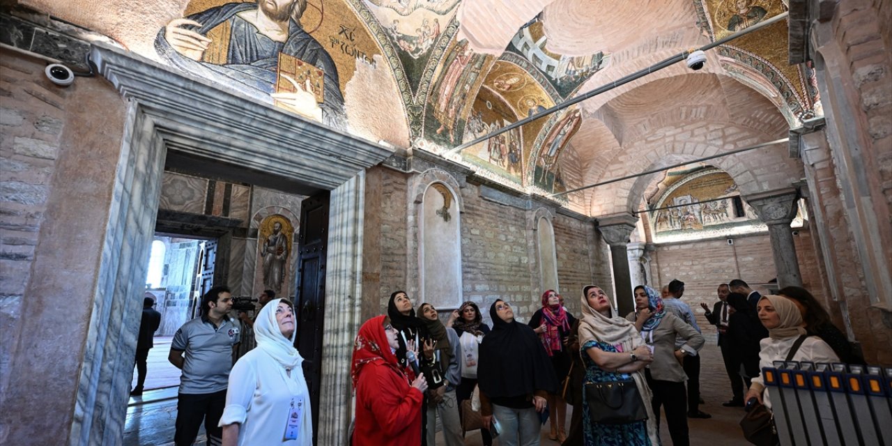 Misyon şefleri eşleri İstanbul'da Ayasofya ve Kariye'yi ziyaret etti