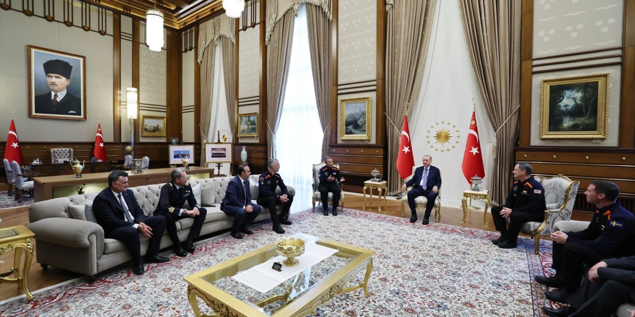 Cumhurbaşkanı Erdoğan, Ax-3 Uzay Misyonu mürettebatını kabul etti
