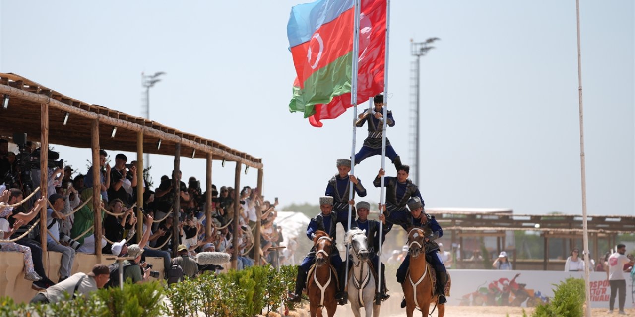 6. Etnospor Kültür Festivali'nde "Azerbaycan-Karabağ at gösterisi" büyük ilgi gördü