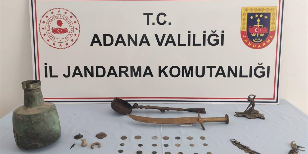 Adana'da tarihi eser niteliği taşıdığı değerlendirilen 46 parça ele geçirildi