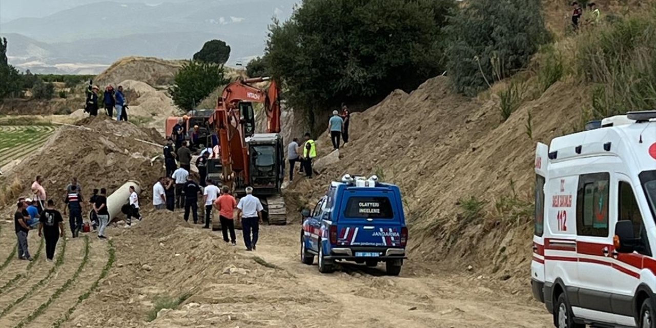 Denizli'de toprak kayması sonucu 1 işçi öldü, 1 işçi yaralandı