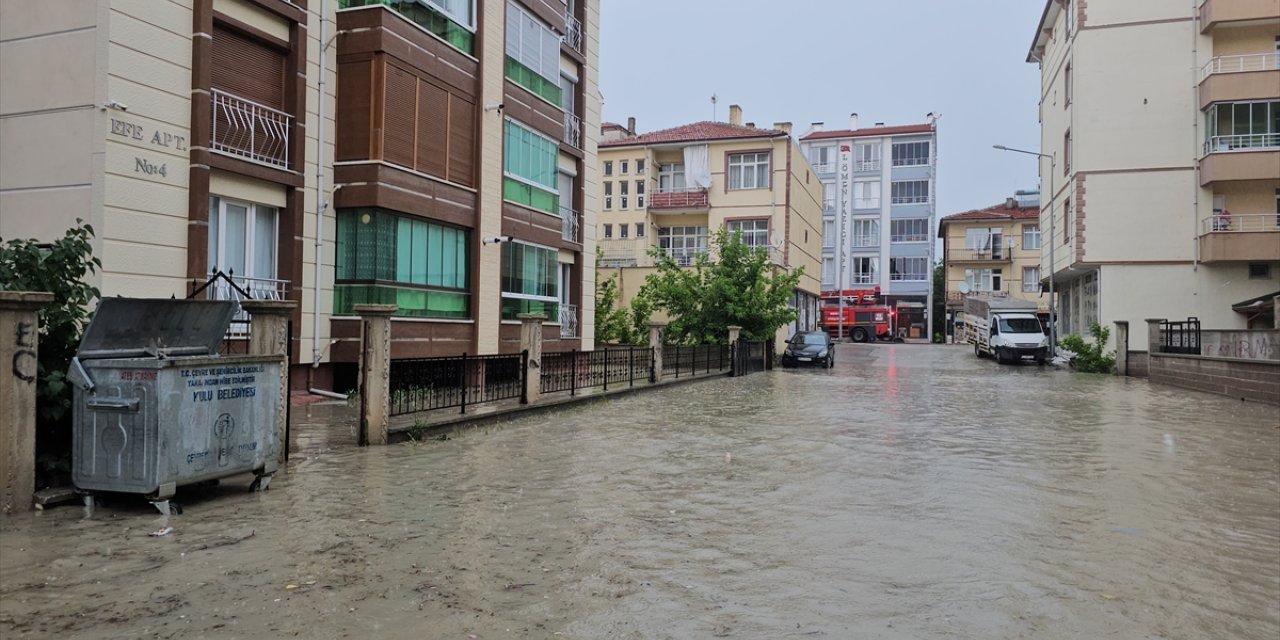 Konya'da sağanak ve dolu