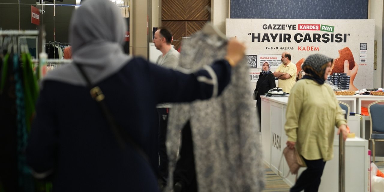 KADEM'in Gazze için açtığı hayır çarşısında son gün