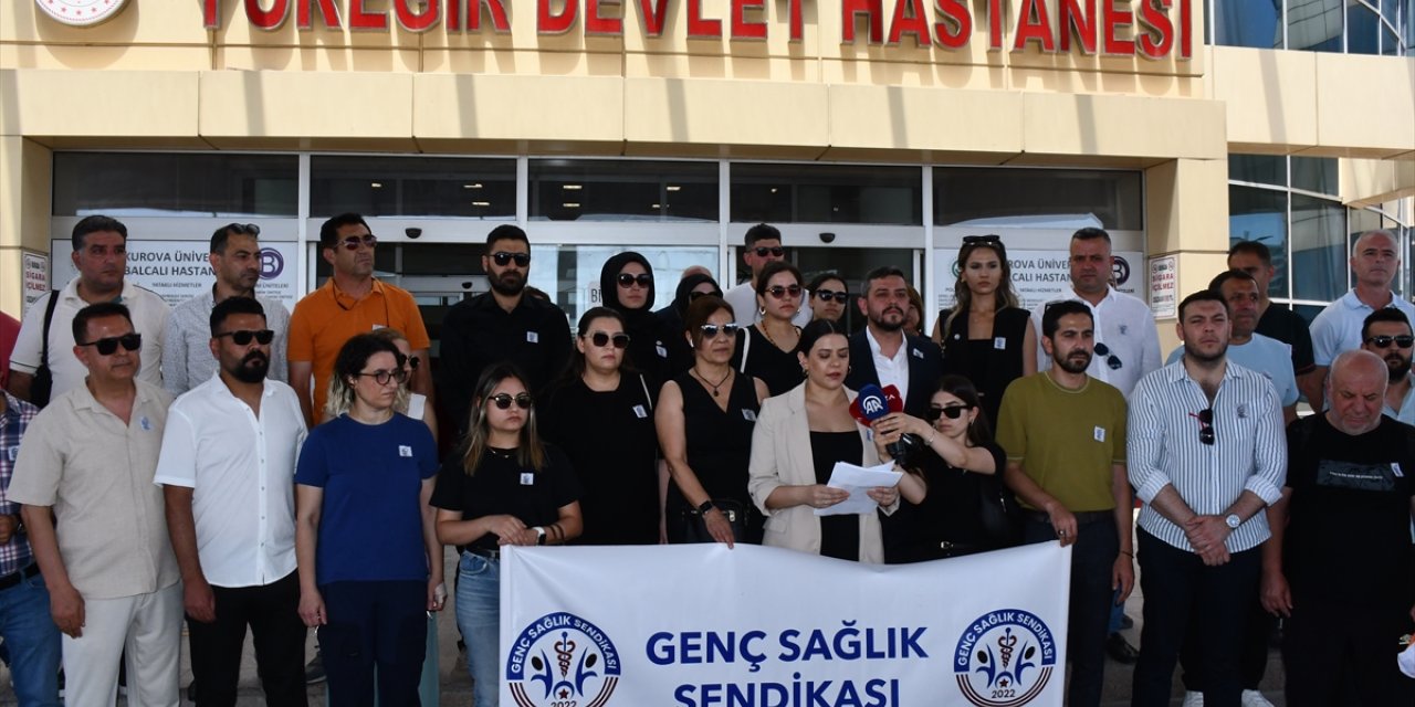 Adana'da hemşire Saniye Arslan cinayeti protesto edildi