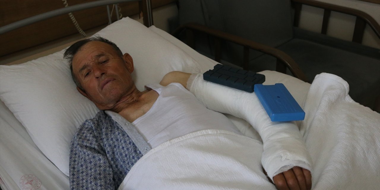 Tokat'ta odunla darbedilen köy muhtarı hastanede tedavi altına alındı