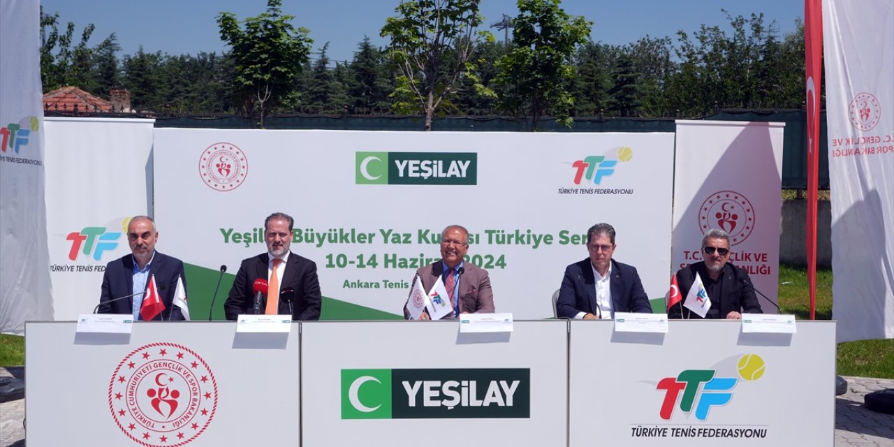 Yeşilay Büyükler Tenis Turnuvası, Ankara'da başladı
