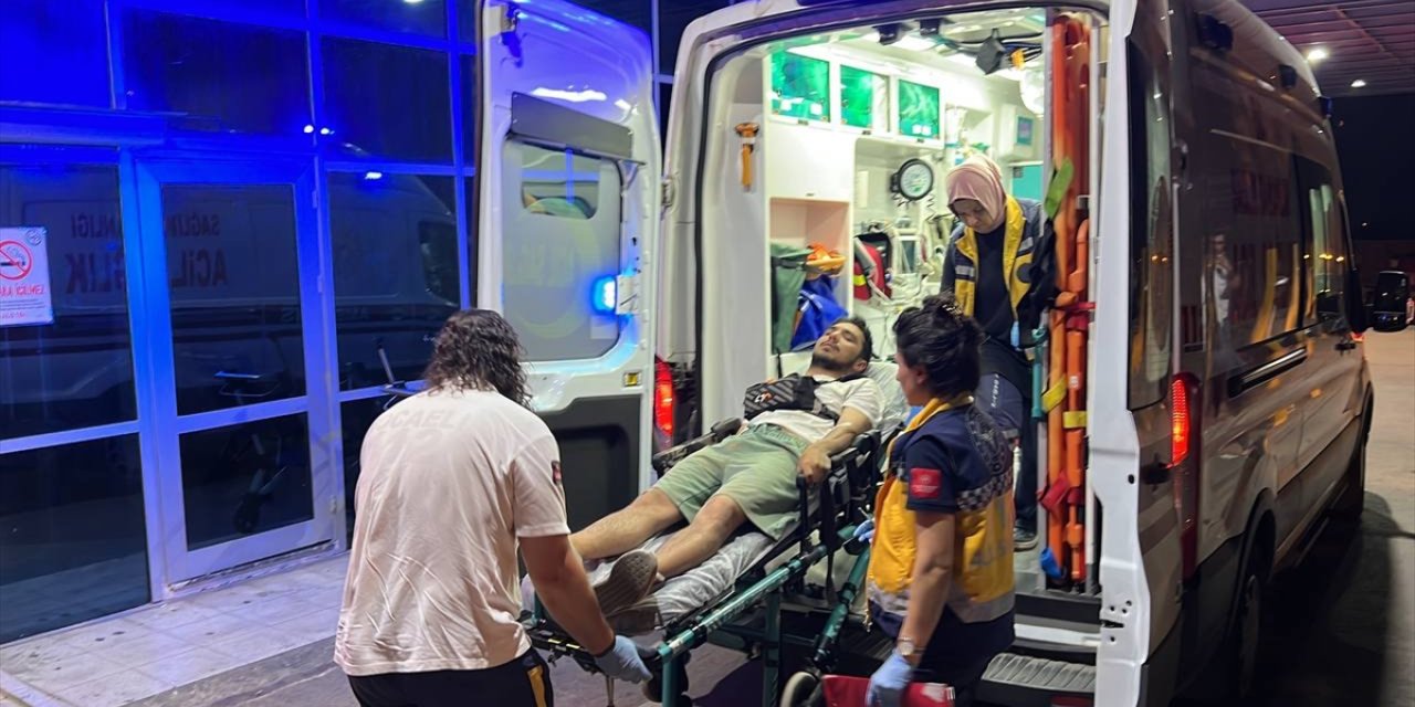 Kocaeli'de sahipsiz köpeklerin saldırısı sonucu kaza yapan motosikletli kurye yaralandı