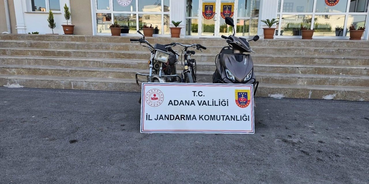 Adana'da 2 motosiklet ve 1 bisiklet çalan şüpheli tutuklandı