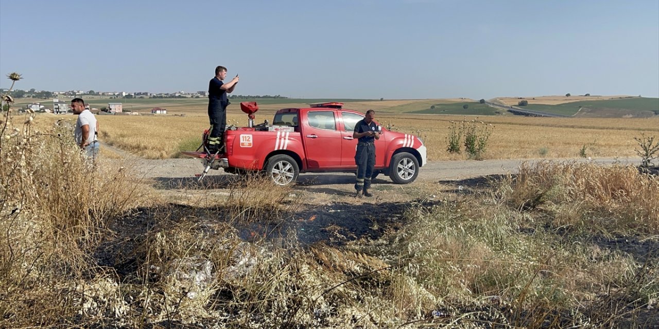 Tekirdağ'da 20 dekar buğday ekili alan yandı