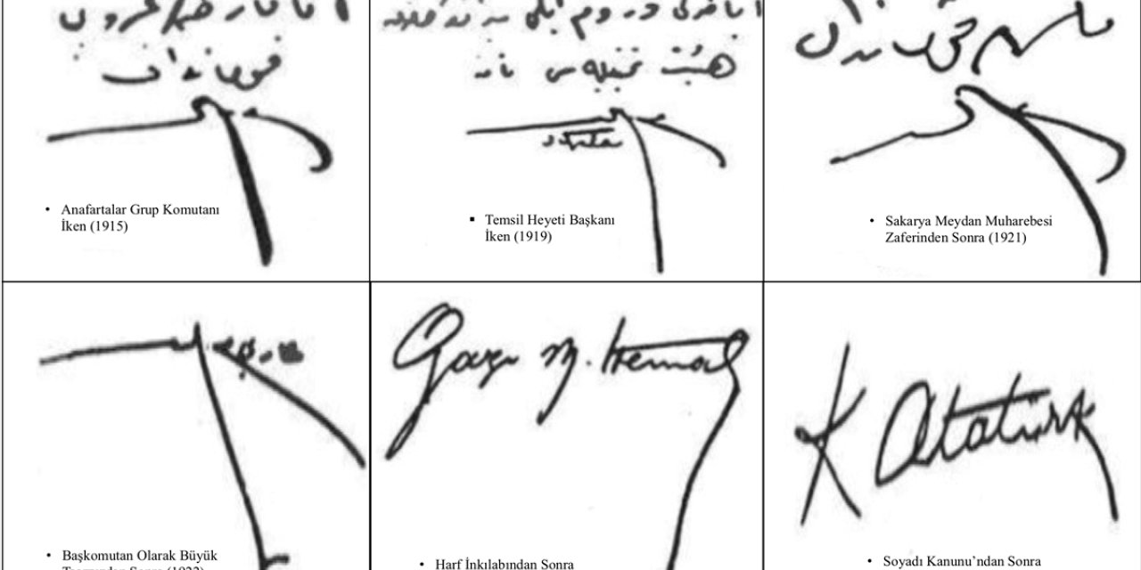 Milli Savunma Bakanlığı, Atatürk'ün orijinal imzalarını paylaştı