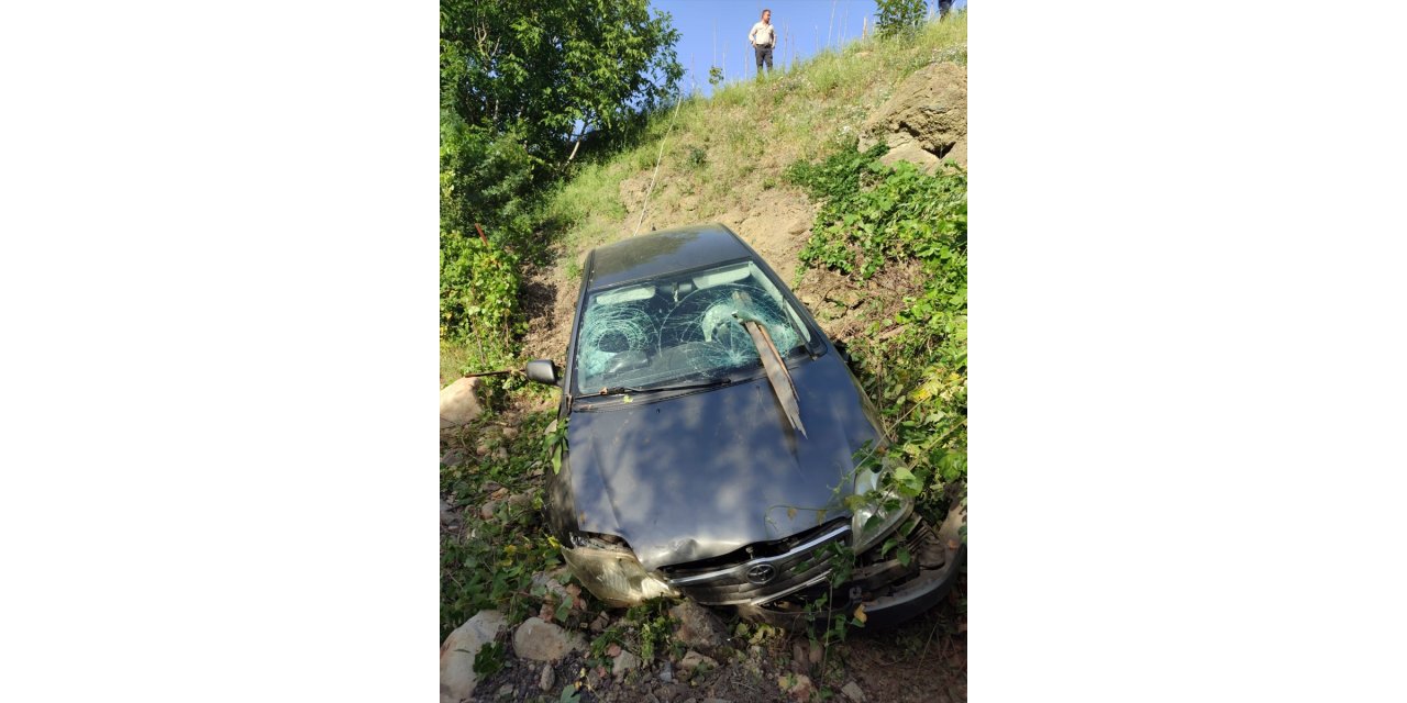 Sinop'ta bahçeye devrilen otomobilin çarptığı kadın öldü, araçtaki 3 kişi yaralandı