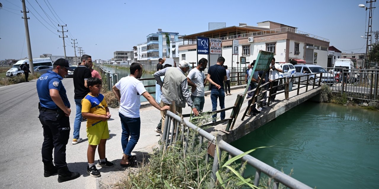 Adana'da sulama kanalına atlayan eşini kurtarmak isteyen kişi suda kayboldu