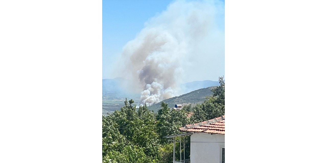 GÜNCELLEME - Manisa Soma'da çıkan orman yangını kontrol altına alındı