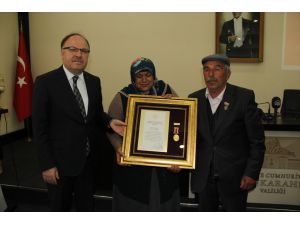 Afyonkarahisar'da, Devlet Övünç Madalyası ve Beratı Tevcih Töreni