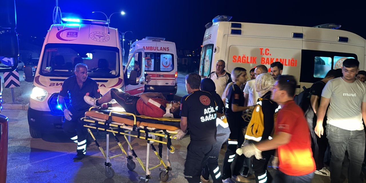 Elazığ'da minibüsün devrilmesi sonucu 1 kişi öldü, 7 kişi yaralandı