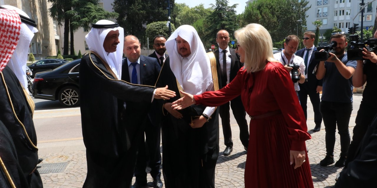 Suudi Arabistan Şura Meclisi Başkanı El-Şeyh, Arnavutluk Meclis Başkanı Nikolla ile görüştü