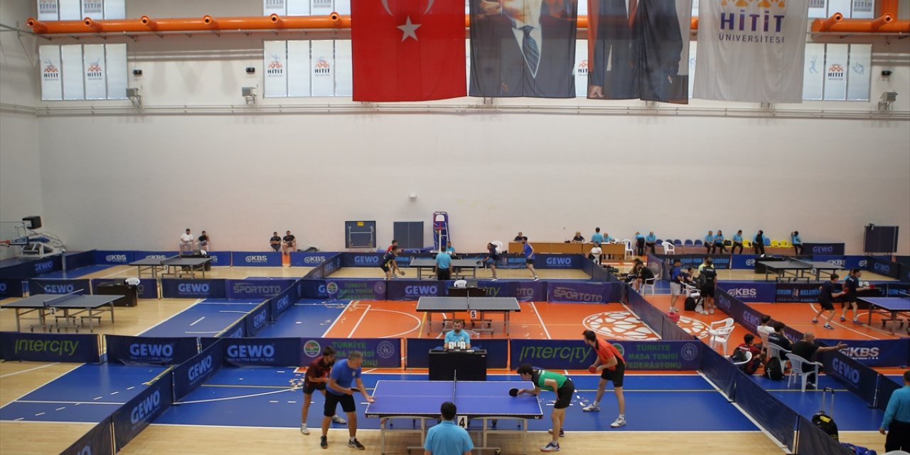 Büyükler Ferdi Masa Tenisi Türkiye Şampiyonası, Çorum'da başladı