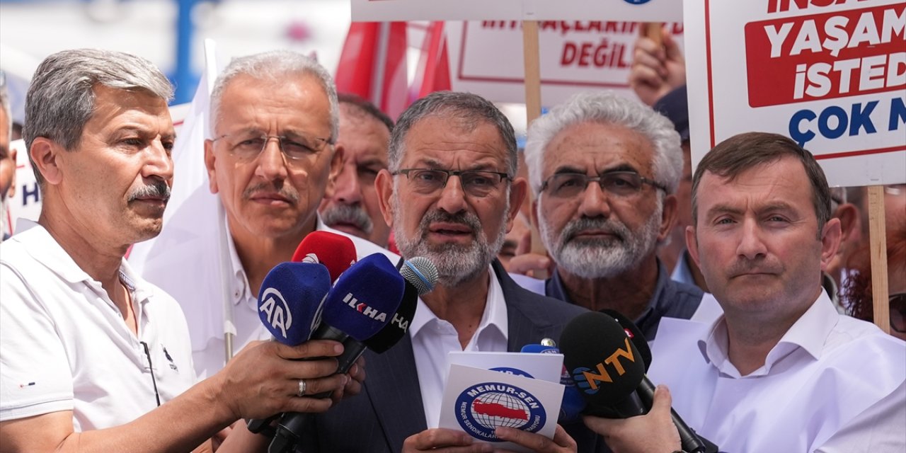 Emekli Memur-Sen üyelerinden "enflasyon rakamları" protestosu