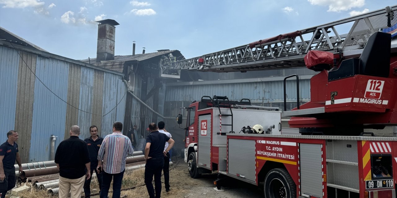 Aydın'da bir fabrikanın yemekhanesinde çıkan yangın söndürüldü