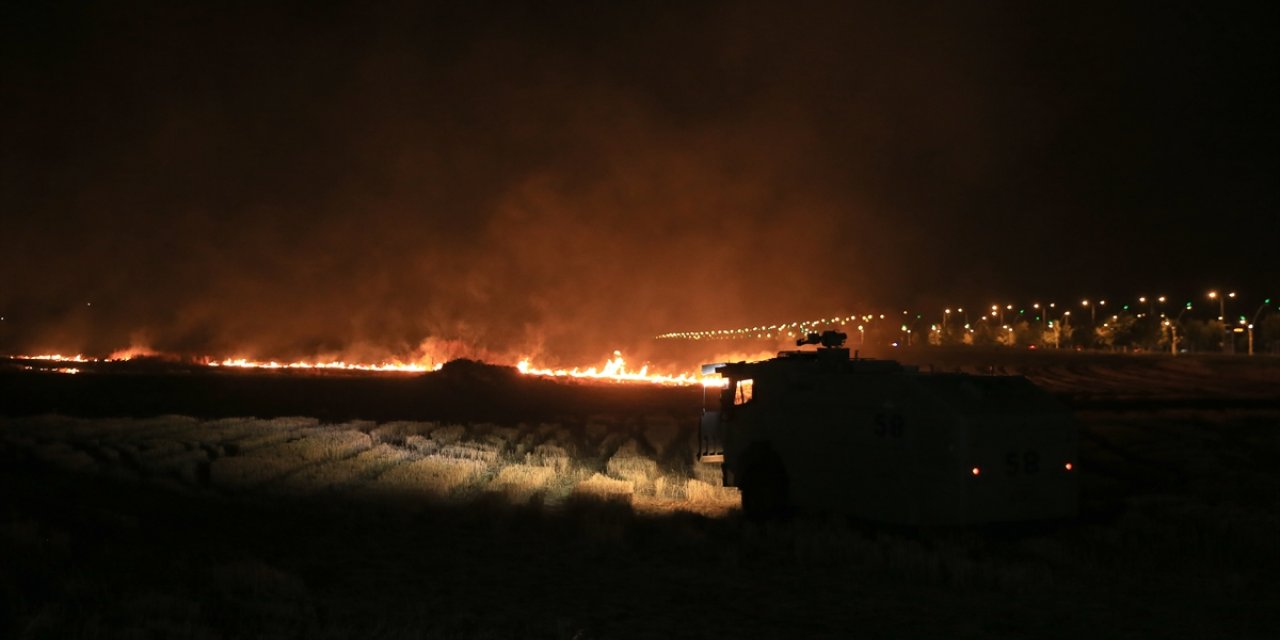 Diyarbakır'da çıkan anız yangını kontrol altına alındı