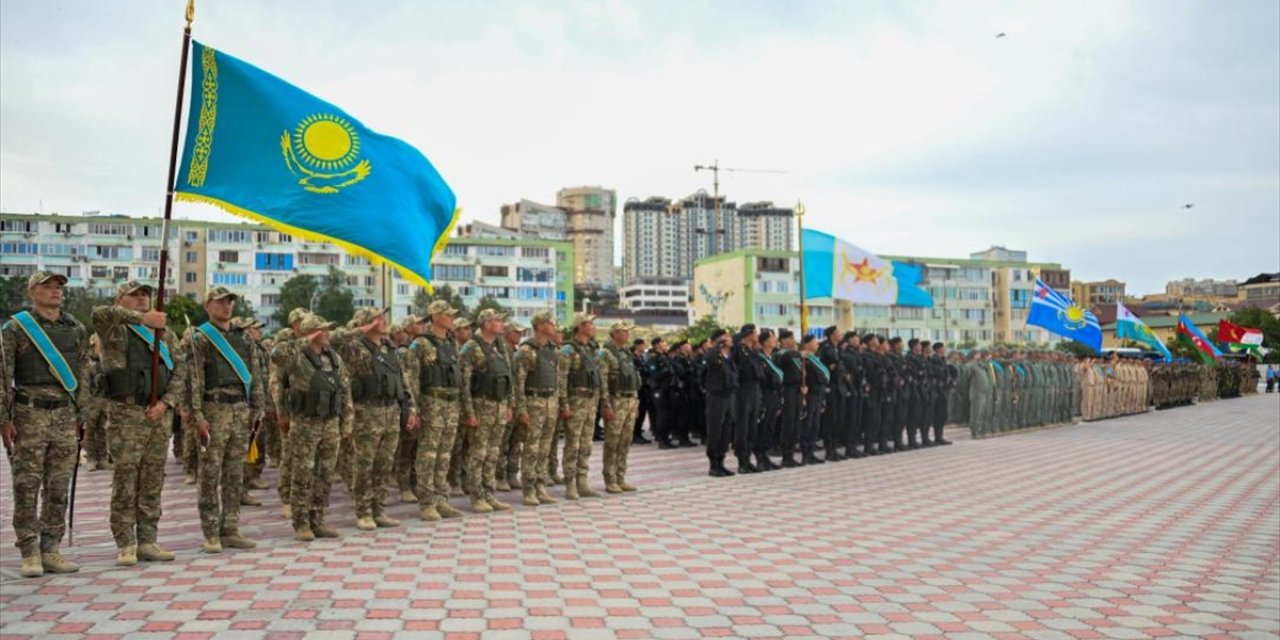 Kazakistan'da Hazar Denizi kıyısında 5 ülkenin katılımıyla "Birleştik-2024" tatbikatı başladı