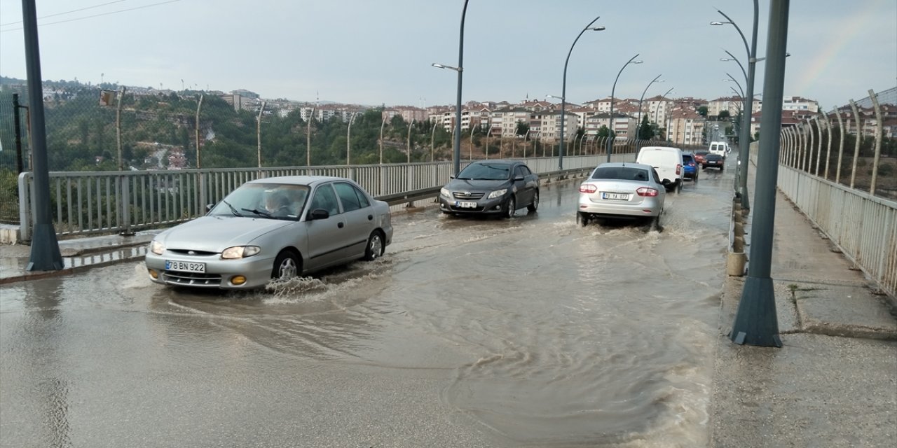 Karabük’te sağanak etkili oldu