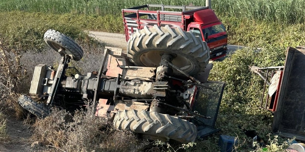 Bursa'da devrilen traktördeki 1 kişi öldü, 1 kişi yaralandı