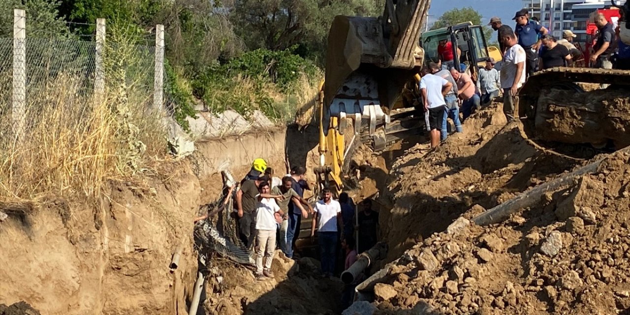 Aydın'da içme suyu hattı çalışmalarındaki göçükte 1 kişi öldü