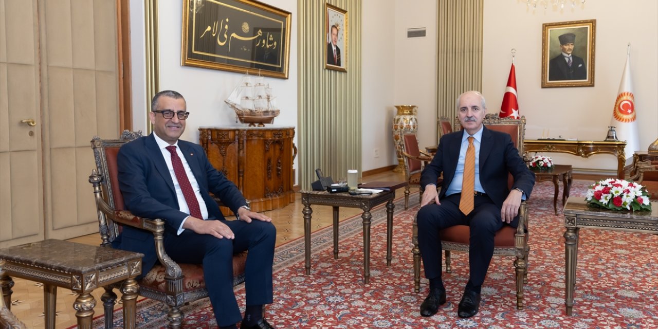 TBMM Başkanı Kurtulmuş, Tunus'un Ankara Büyükelçisi Ahmed Ben Sghaier'i kabul etti