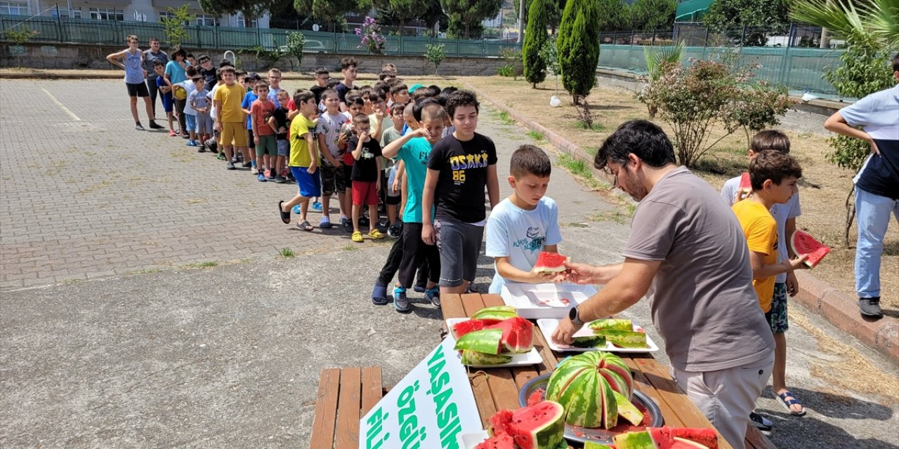 Samsun'da Kur'an kursu öğrencilerine yönelik "Karpuz Şenliği"