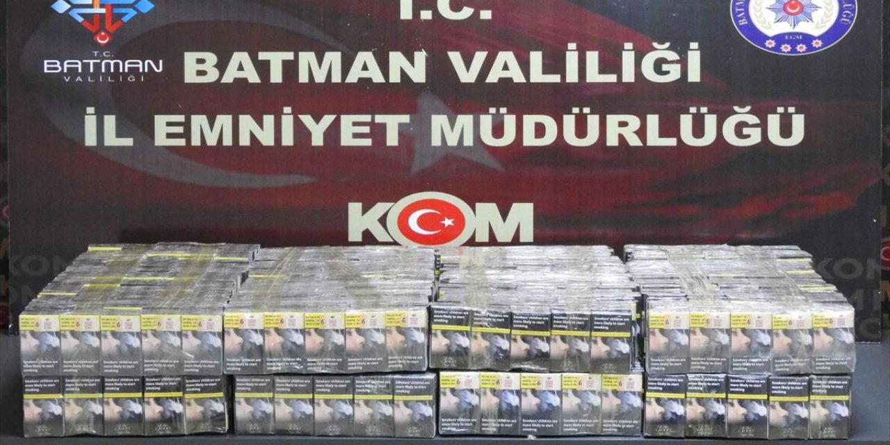 Batman'da akaryakıt tankerinde 1600 paket kaçak sigara ele geçirildi