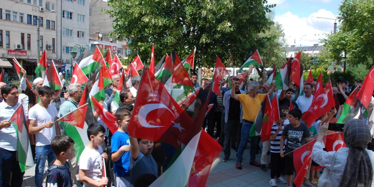 Netanyahu'nun ABD Kongresi'ndeki konuşması Bursa ve çevre illerde protesto edildi