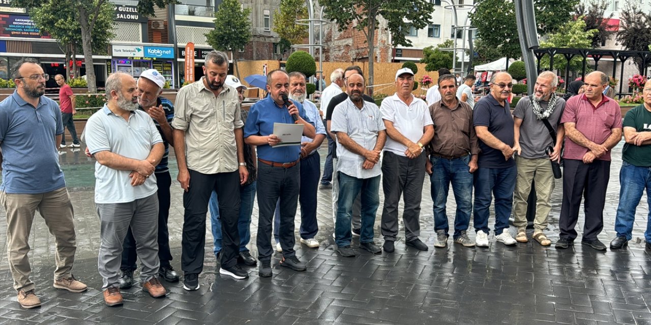 İsrail Başbakanı Netanyahu'nun ABD Kongresi'ndeki konuşması Sakarya ve çevre illerde protesto edildi