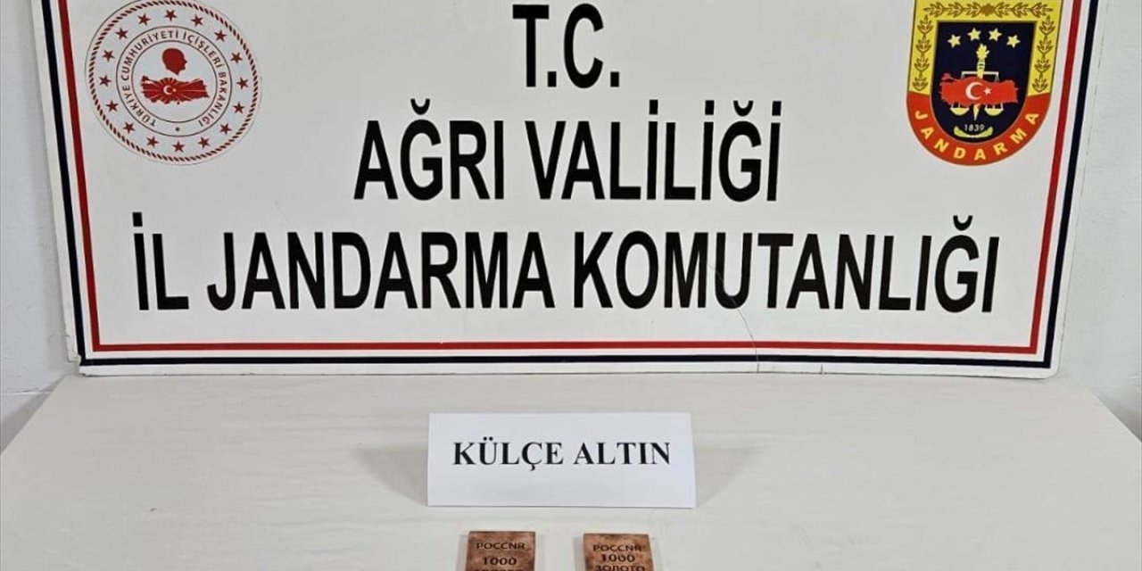 Ağrı'da 2 kilogram külçe altın ele geçirildi