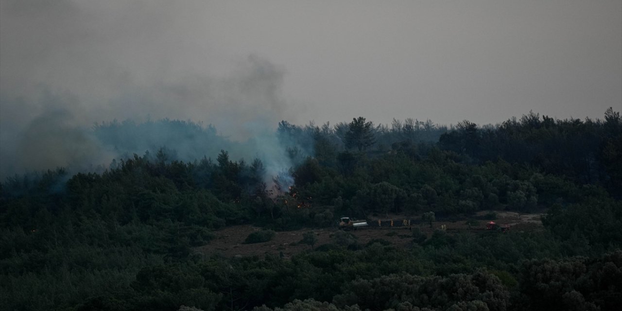 GÜNCELLEME - İzmir Urla'da çıkan orman yangınına müdahale ediliyor