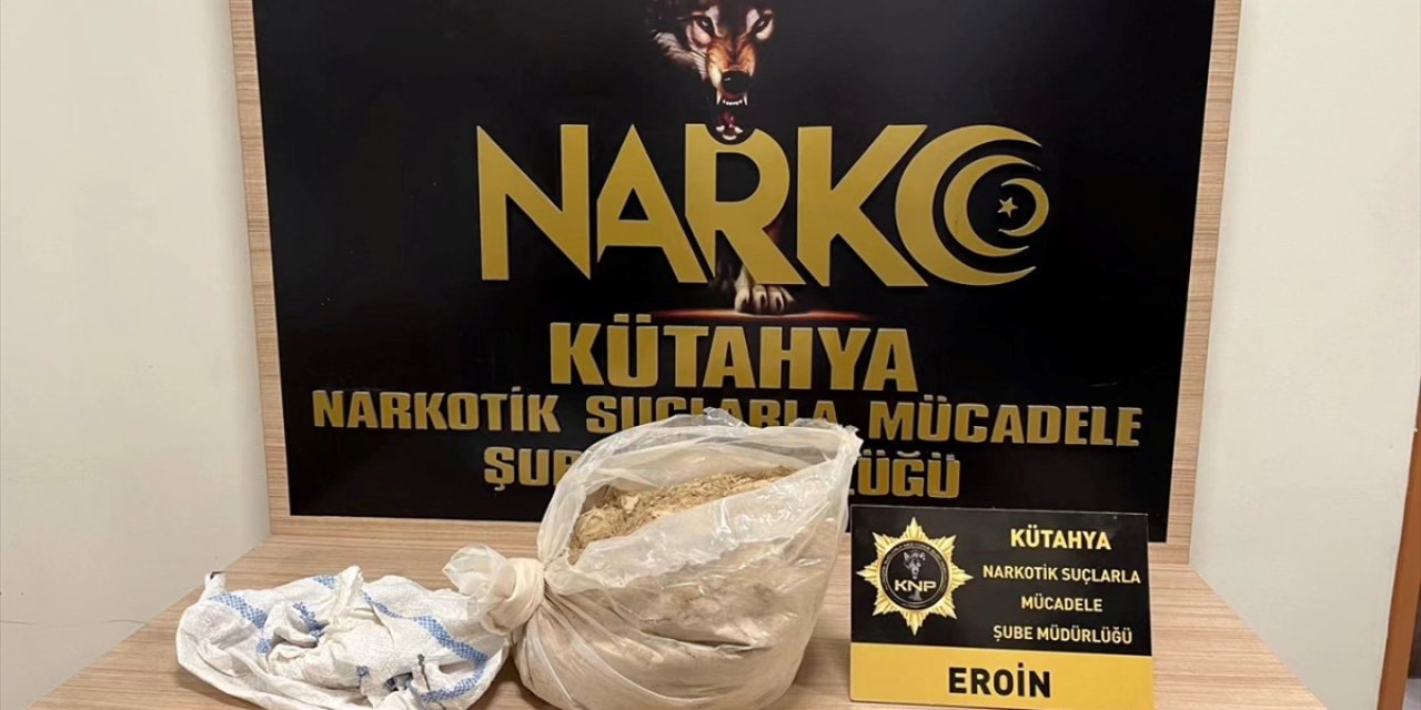 Kütahya'da 10 kilogram eroin ele geçirildi