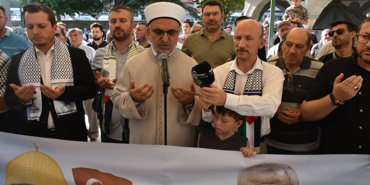 Konya'da Hamas'ın Siyasi Büro Başkanı Heniyye için gıyabi cenaze namazı kılındı