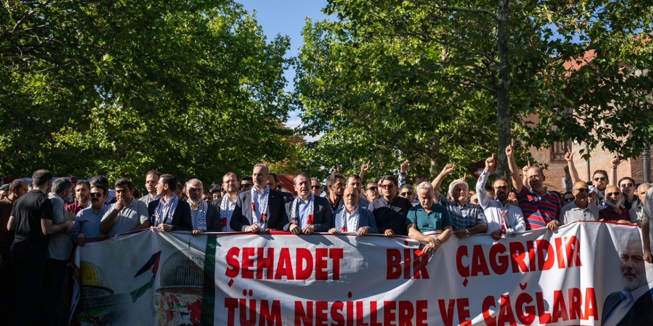 Hamas Siyasi Büro Başkanı Heniyye için Ankara'da dua edildi