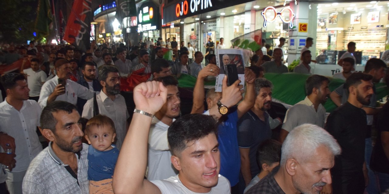 Heniyye suikastı Batman'da düzenlenen yürüyüşle protesto edildi