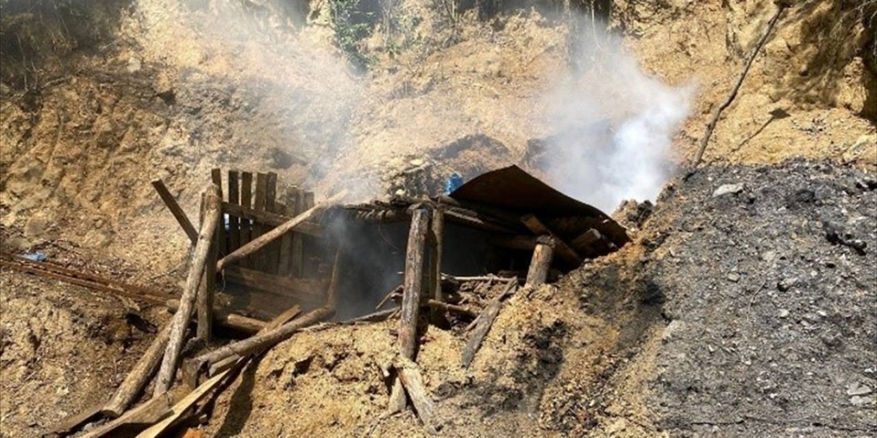 Zonguldak'ta ruhsatsız işletilen 4 maden ocağı imha edildi