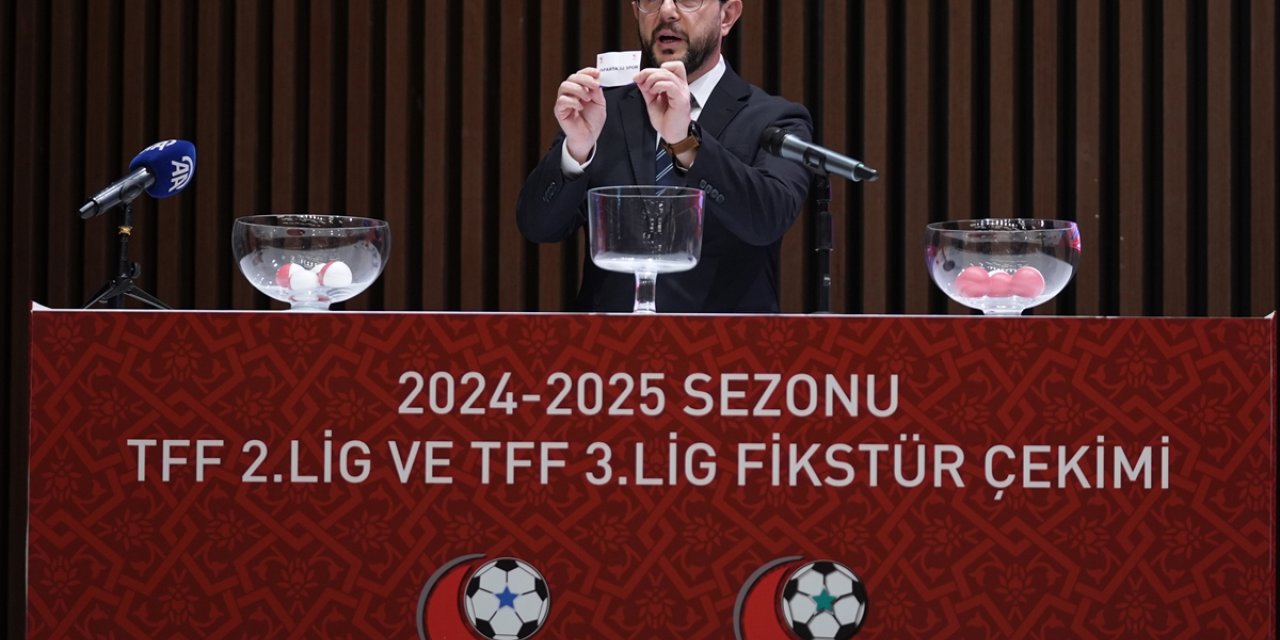 TFF 2. Lig ve TFF 3. Lig'de 2024-25 sezonunun fikstür çekimi yapıldı