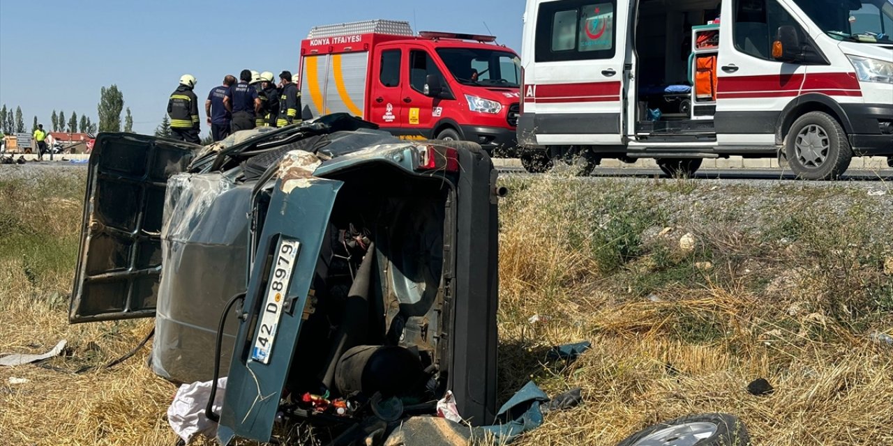 Konya'da otomobille çarpışan motosikletin sürücüsü öldü