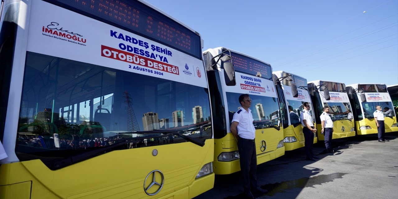 İBB, kardeş şehri Odessa'ya 10 otobüs hibe etti