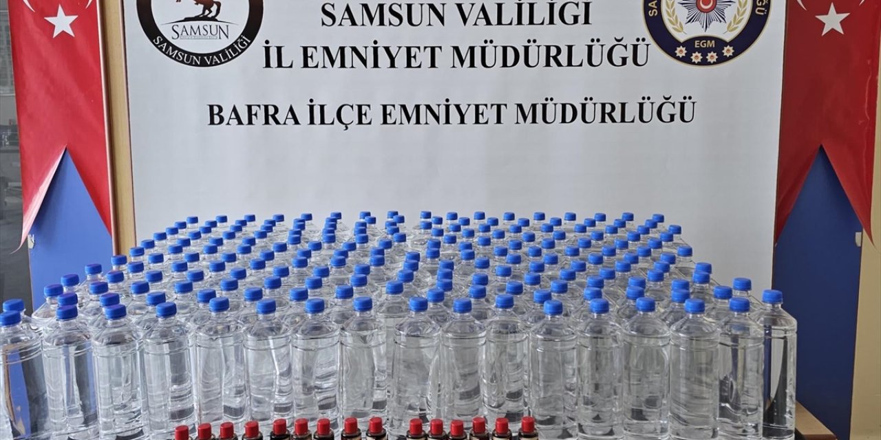 Samsun'da 200 litre etil alkol ele geçirildi