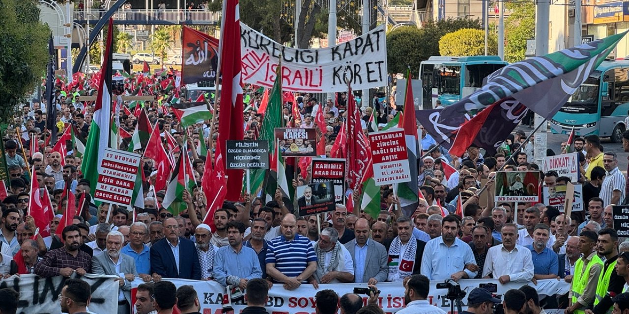 Kahramanmaraş, Şanlıurfa, Malatya ve Kilis'te Heniyye suikastı protesto edildi