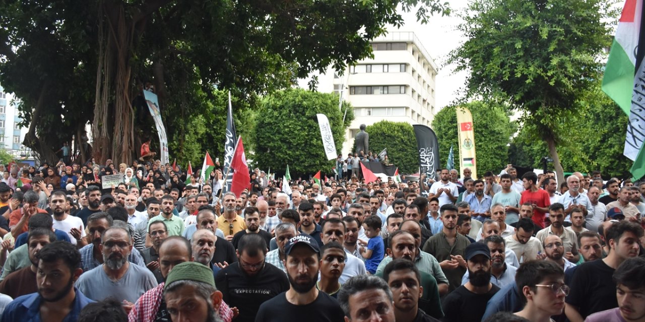 Adana ve çevre illerde İsmail Heniyye ve Gazze için yürüyüş düzenlendi