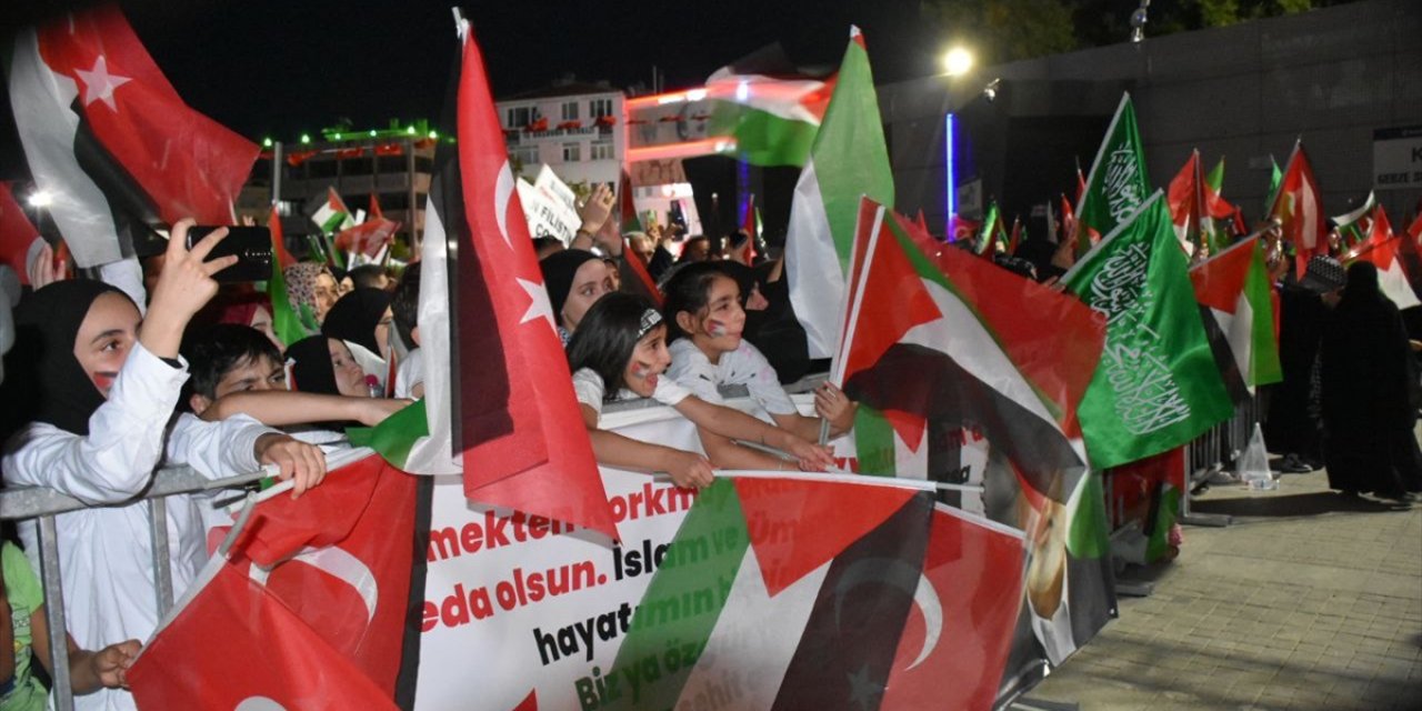 Bolu, Kocaeli ve Karabük'te Hamas lideri Heniyye’ye yönelik suikast protesto edildi