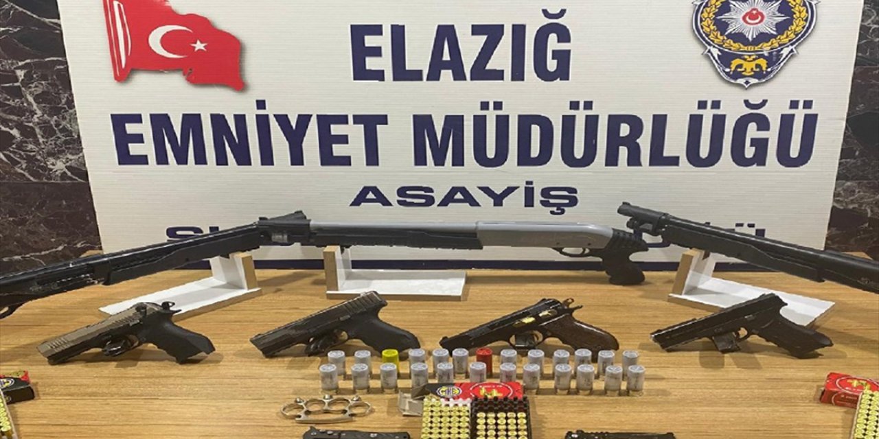 Elazığ'da ruhsatsız silah operasyonlarında 10 şüpheli gözaltına alındı