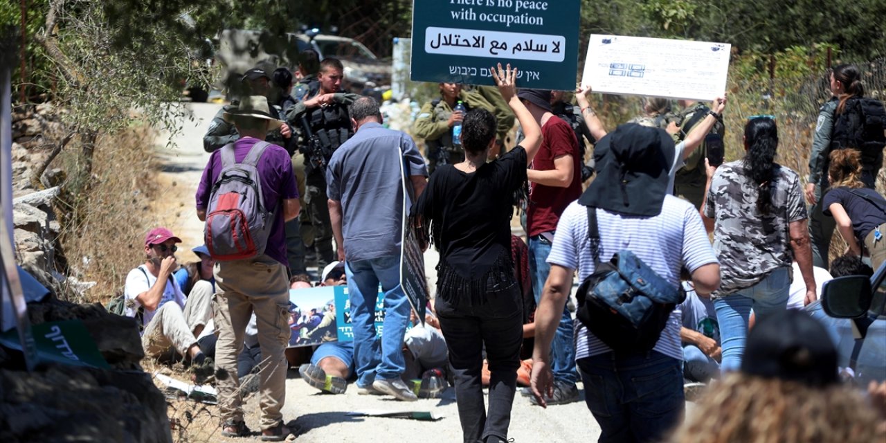 İsrail'den Beytüllahim'de Filistin topraklarının gasbedilmesini protesto eden eylemcilere sert müdahale