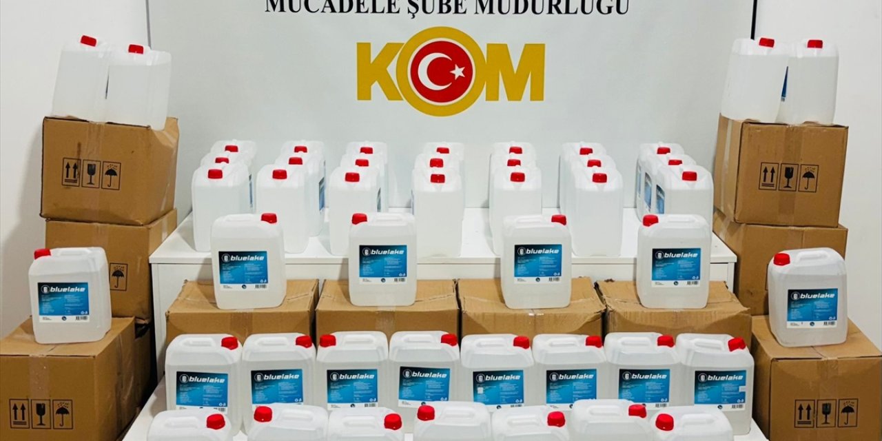 Samsun'da 640 litre etil alkol ele geçirildi